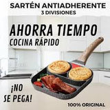 SARTEN ANTIADHERENTE DE 3 DIVISIONES